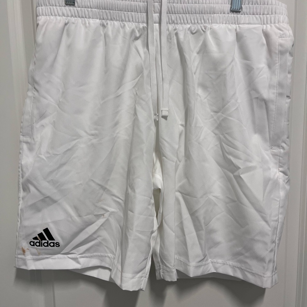 White mens tennis short